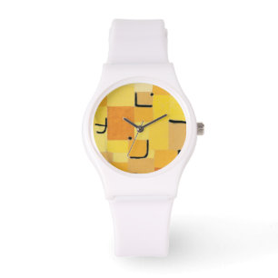 Relógio Paul Klee - Sinais em amarelo