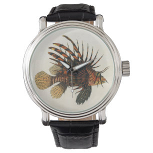 Relógio Peixe-Leão, Vida Marinha Oceânica Animal Vintage