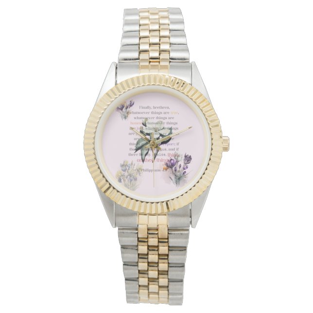 Relógio Pense na Escritura dessas Coisas (Frente)