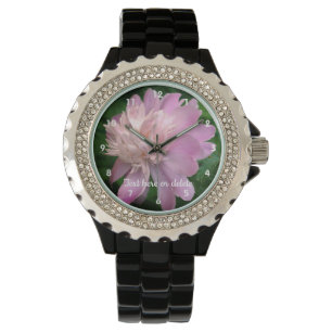 Relógio Peony Flower In Bloom Personalizado
