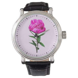 Relógio Peony Rosa Escuro