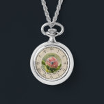 Relógio Peony Rosa Hipócrates Reparando Cota NecklaceWatch<br><div class="desc">Um peônico rosa personalizado,  citações latinas de Hipócrates,  necklace Ewatch,  com Numerais romanos. A citação latina traduz - "O poder de cura da natureza. Primeiro,  não faça mal". Profissionais médicos do Juramento de Hipócrates,  enfermeiros,  médicos,  curandeiros e ideias de presentes de cuidadores.</div>