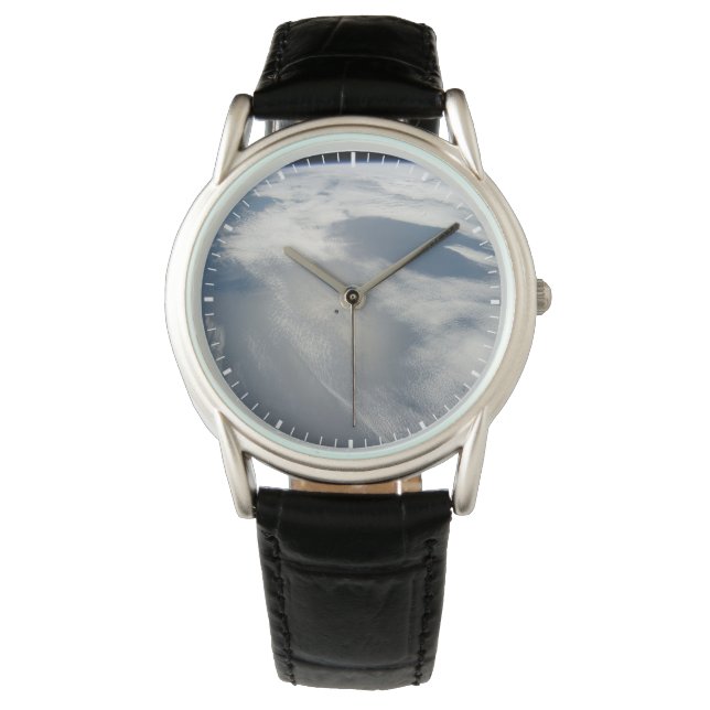 Relógio Pequenos Satélites Orbitam Acima De Uma Parte Da T (Frente)