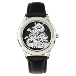 Relógio Personagens bonitos de monstro de desenhos animado