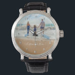Relógio Personalizado a sua Monitorização de Fotografias c<br><div class="desc">Relógios personalizados de fotos e texto - Único seu próprio Design - Família personalizada/Amigos ou Presente de observação pessoal - Adicionar sua foto e texto - Redimensionar e mover elementos com a ferramenta Personalização! Escolha fontes / tamanho / cor! Boa Sorte - Seja Feliz :)</div>