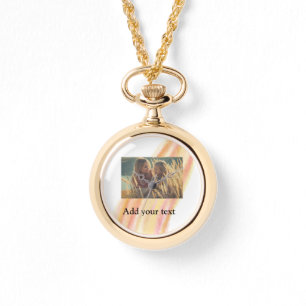 Relógio personalizado adicione sua foto natal água persona