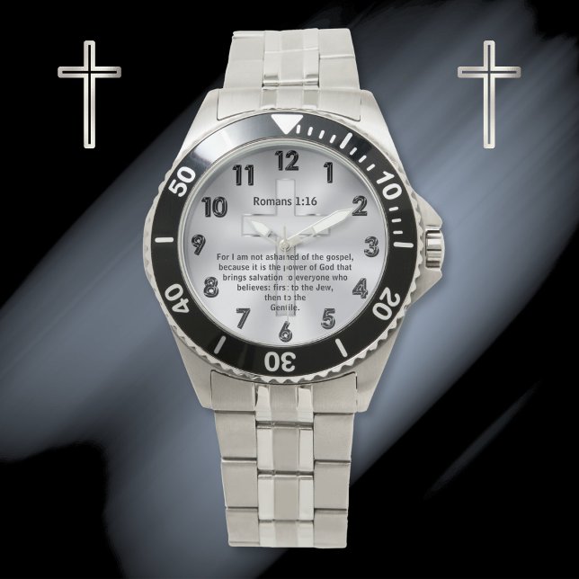 Relógio Personalizado, Christian Watch for Men or Women (Christian Watches for Men and Women. Good gifts for Pastors. Gift ideas for Pastor anniversary. )