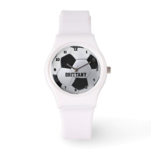 Relógio personalizado da bola de futebol