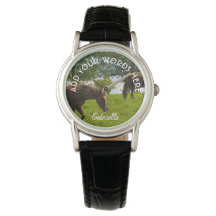 Relógio personalizado do cavalo