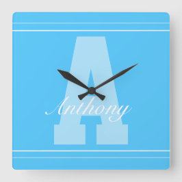 Relógio personalizado do nome da tipografia