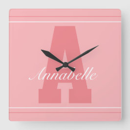 Relógio personalizado do nome da tipografia