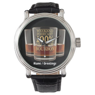 Relógio Personalizar Previsão do Fim de Semana 100% Chance