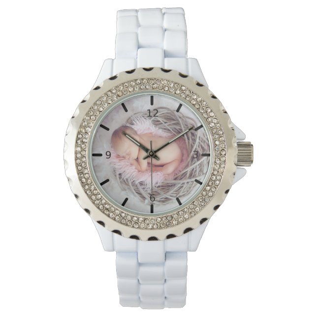 Relógio Personalize a sua própria Monitorização Fotográfic (Frente)