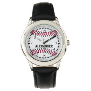 Relógio Personalize o nome do basebol