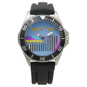 Relógio Personalize Suas Teclas de Piano Texto Homens Adol