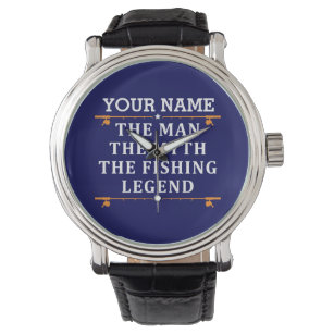 Relógio Personalizou O Homem O Mito Da Lenda De Pesca