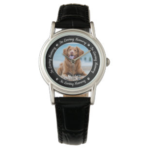 Relógio Pet Memorial Pet Perde Foto Personalizada de Cão