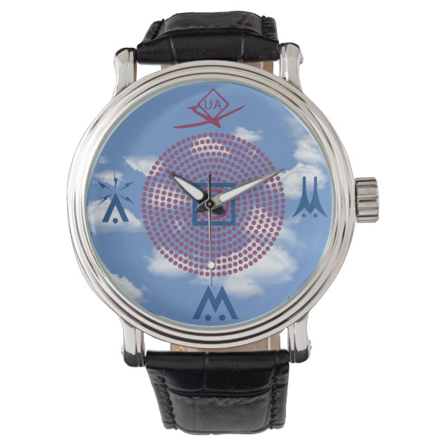 Relógio Piloto de Drone do Gráfico de Símbolos Aeronáutico (Frente)