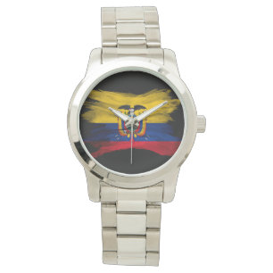 Relógio Pincel de pincel do Equador, bandeira nacional