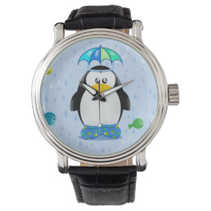 Relógio Pinguim das botas de chuva