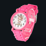 Relógio Pink Cowgirl<br><div class="desc">A Cute Pink Cowgirl e watch for a Little Girl to Wear</div>