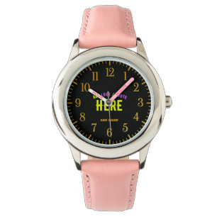 RELÓGIO PINK PERSONALIZÁVEL MODERNO VERIFICADO COM MARCA
