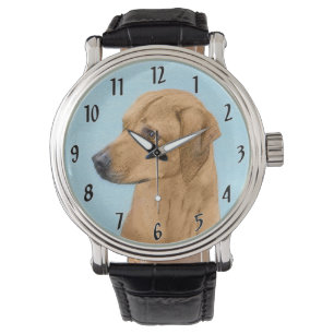 Relógio Pintura Ridgeback da Rodésia - Arte Cachorra Origi