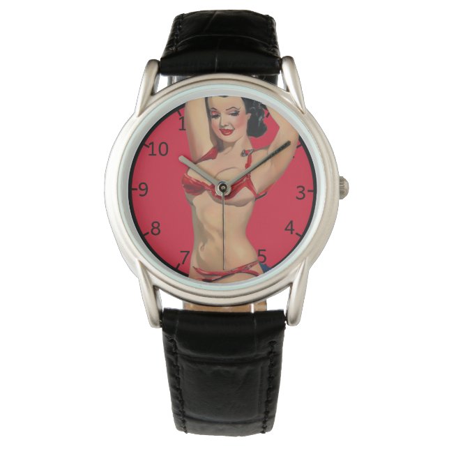 Relógio Pinup Art Watch (Frente)