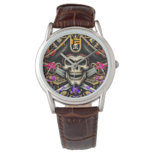 Relógio Pirate Skull Watch