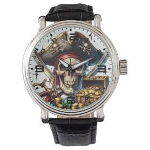 Relógio Pirate Skull Watch