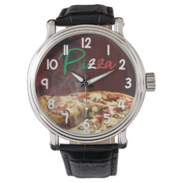 Relógio Pizza Wrist Watch – Hot Fresh Pizza Fun Timepiece
