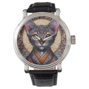 Relógio Planejador felino de fantasia ornamentado mítico r