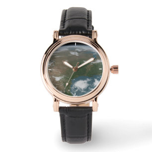 Relógio Planeta Panorâmico Terra E Os Eua. 2