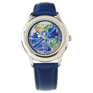 Relógio Planeta Terra World Peace Watch