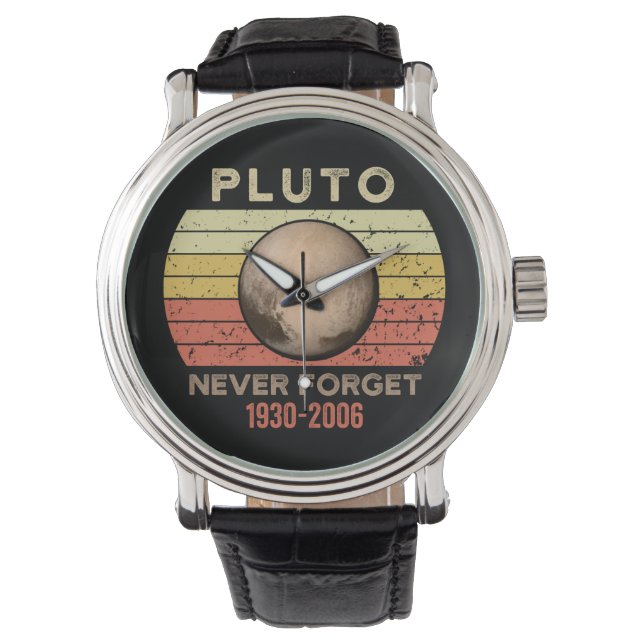 Relógio pluto nunca esquece, eris, lua, astronomia, astron (Frente)