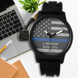 Relógio Polícia Personalizada da Polícia - Linha Azul Fi
