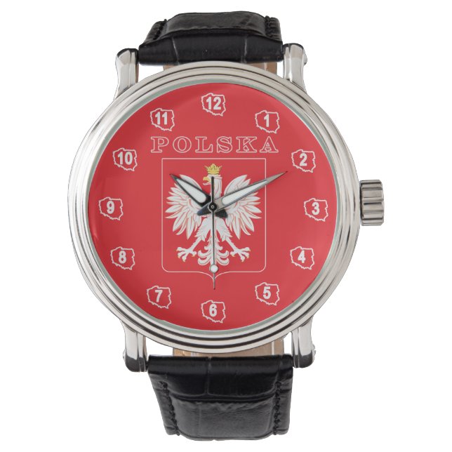 Relógio Polska Eagle Red Shield (Frente)
