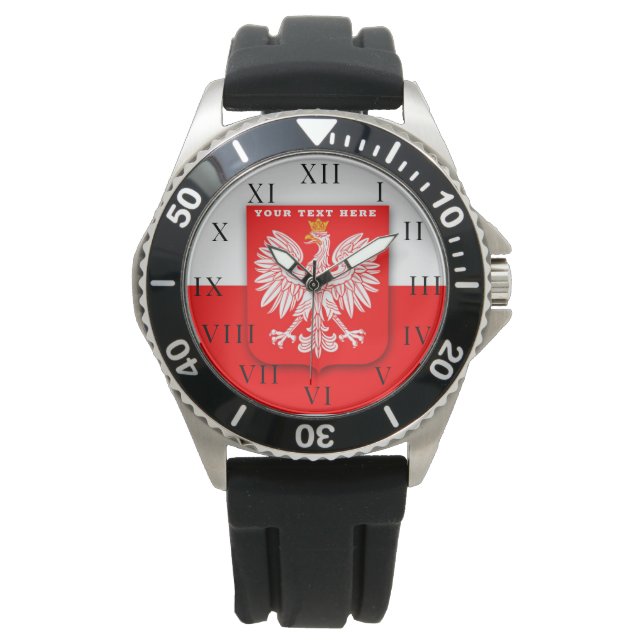 Relógio Polski Eagle Emblem, Polônia polonesa (Frente)