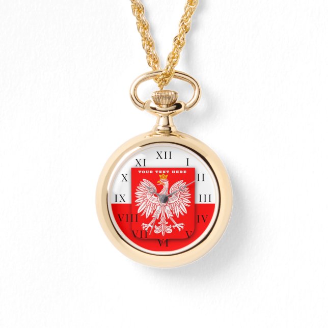 Relógio Polski Eagle Emblem, Polônia polonesa (Frente)