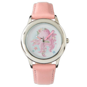 Relógio Polvo Rosa Bonito