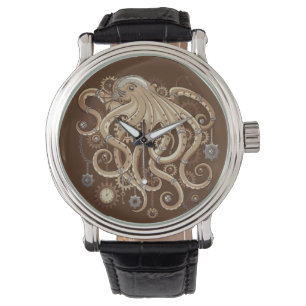 Relógio Polvo Steampunk Retro Fantasia Mecânica