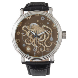 Relógio Polvo Steampunk Retro Fantasia Mecânica