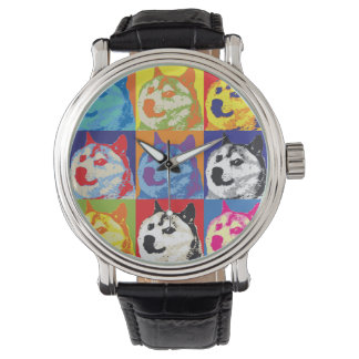 Relógio Pop Art Dogecoin