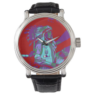 Relógio Pop de Art Nativo Americano