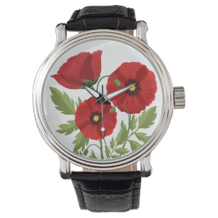 Relógio Poppy alegre Flores de Verão