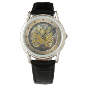 Relógio Porthole Submarino Steampunk Octopus