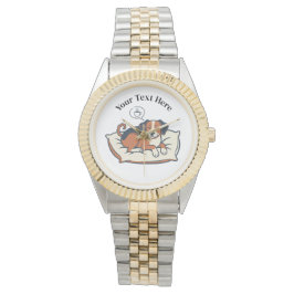 Relógio Powered by Coffee & Dog Dreams