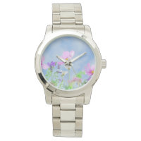 Prado bonito de Flor Selvagem Rosa
