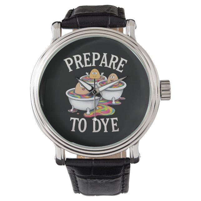 Relógio Prepare-Se Para Cortar Páscoa Engraçada De Ovos Do (Frente)