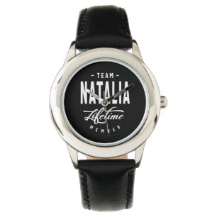 Relógio Presente de aniversário do nome personalizado Nat